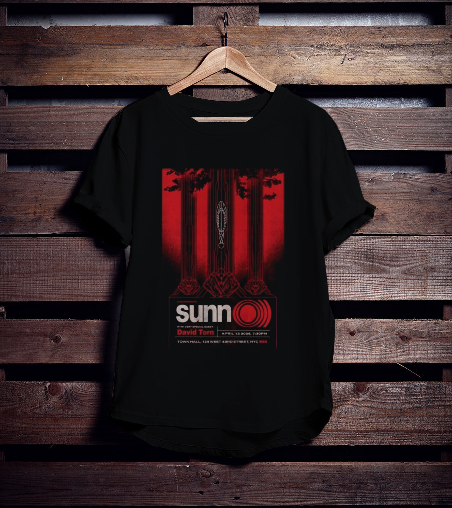 SUNN O))) Live NYC April 12 2026 Featuring David Torn T-Shirt