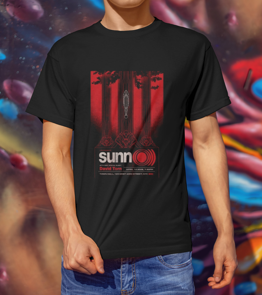 SUNN O))) Live NYC April 12 2026 Featuring David Torn T-Shirt