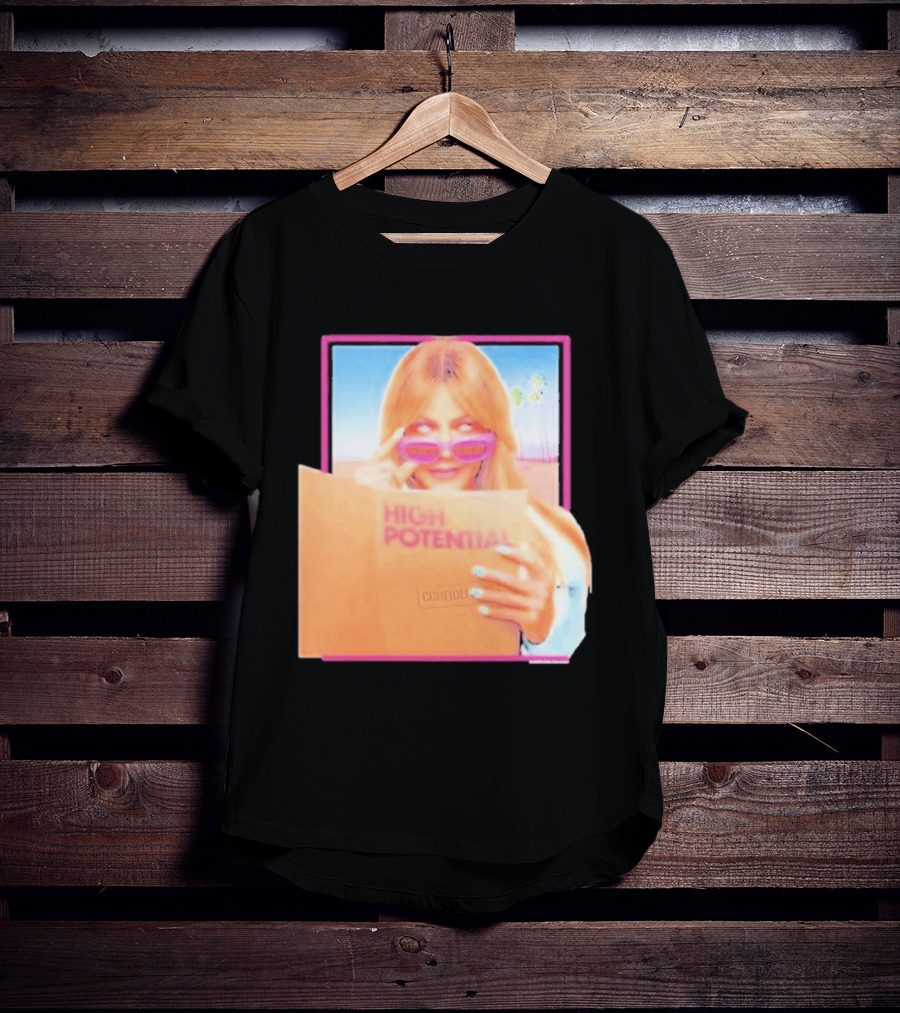 High Potential Confident Woman In Sunglasses Reading Document T-Shirt