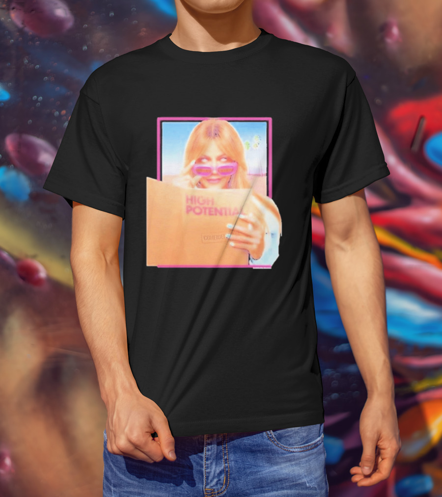 High Potential Confident Woman In Sunglasses Reading Document T-Shirt