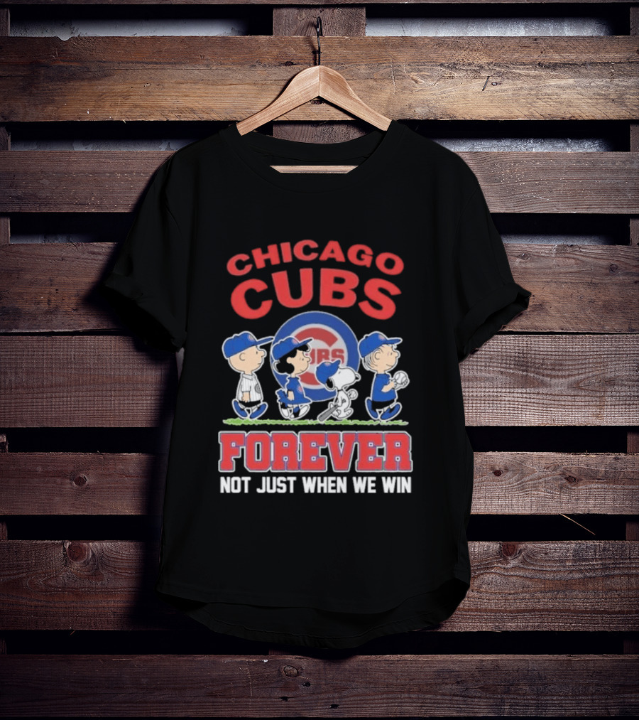 2026 Chicago Cubs Peanuts Abbey Road Forever Not Just When We Win T-Shirt