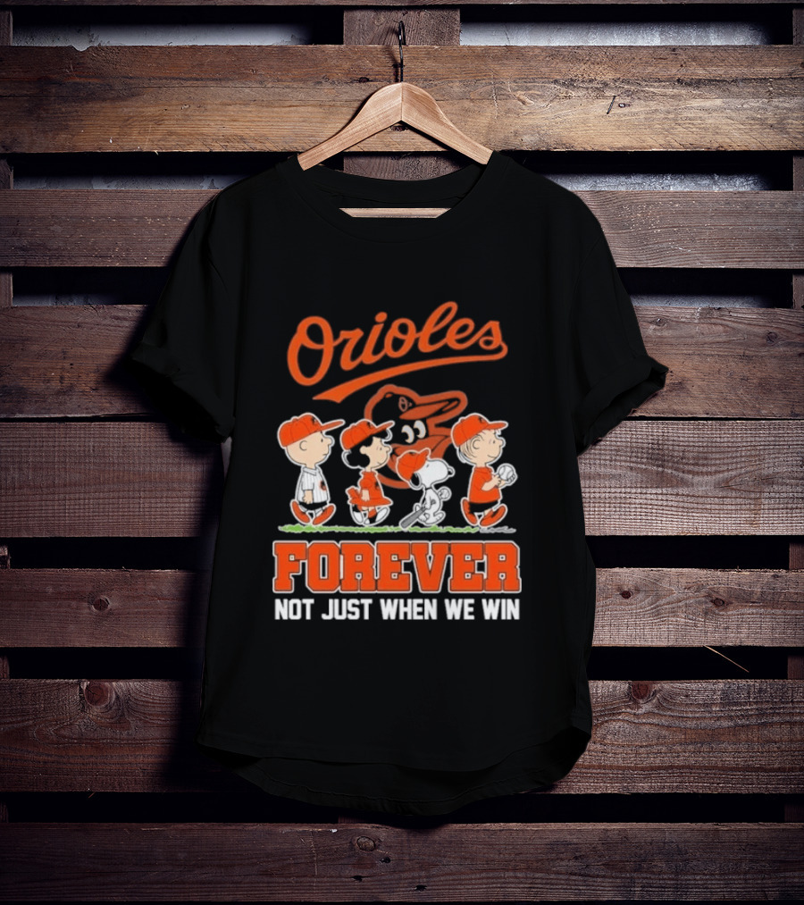 Orioles Peanuts Abbey Road Forever Not Just When We Win 2026 T-Shirt