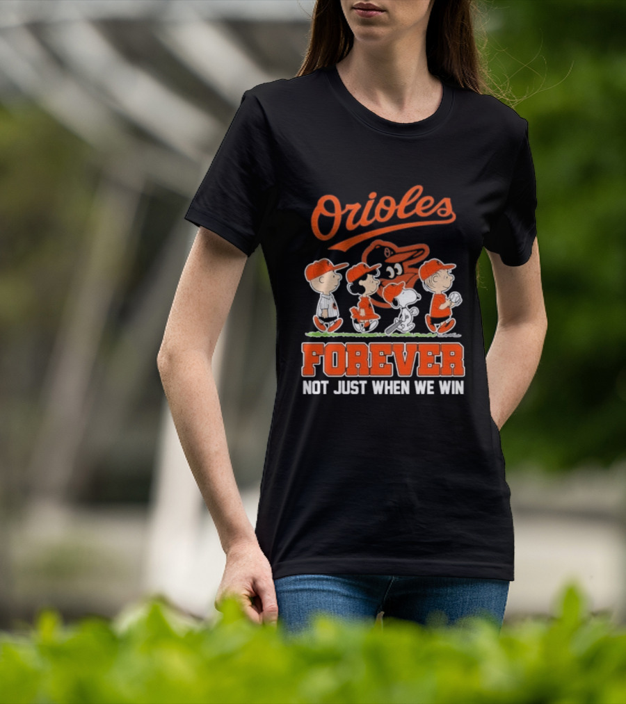Orioles Peanuts Abbey Road Forever Not Just When We Win 2026 T-Shirt