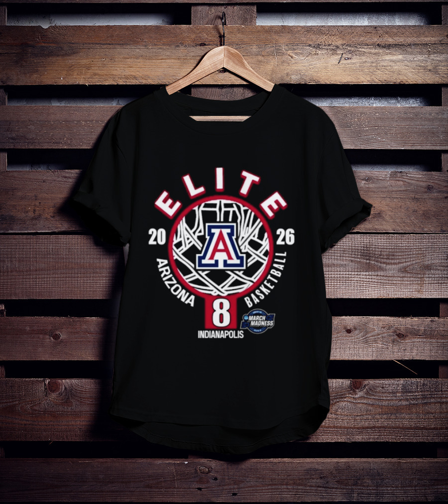 Arizona Wildcats Elite Eight 2026 NCAA Men's Basketball Indianapolis March Madness T-Shirt