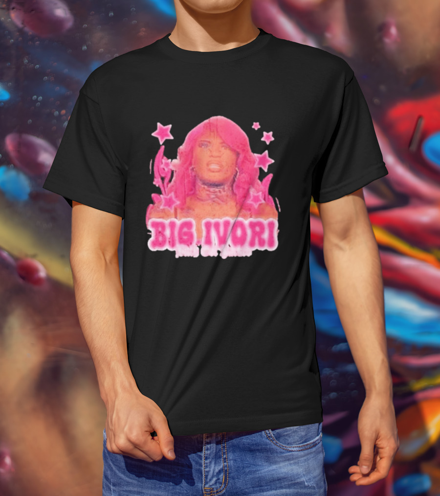 Big Ivori Bitch Got Parked Ivori Minor Stars Retro Pink Aesthetic T-Shirt
