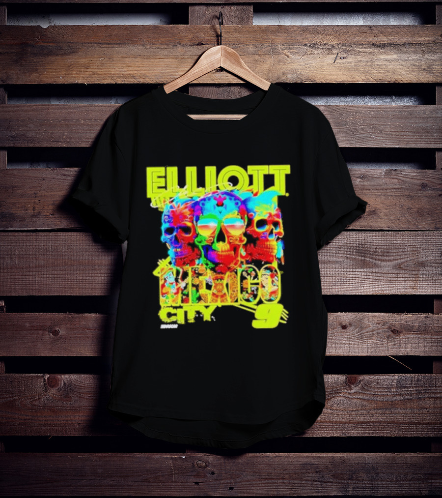 Elliott Mexico City Multicolor Skull T-Shirt