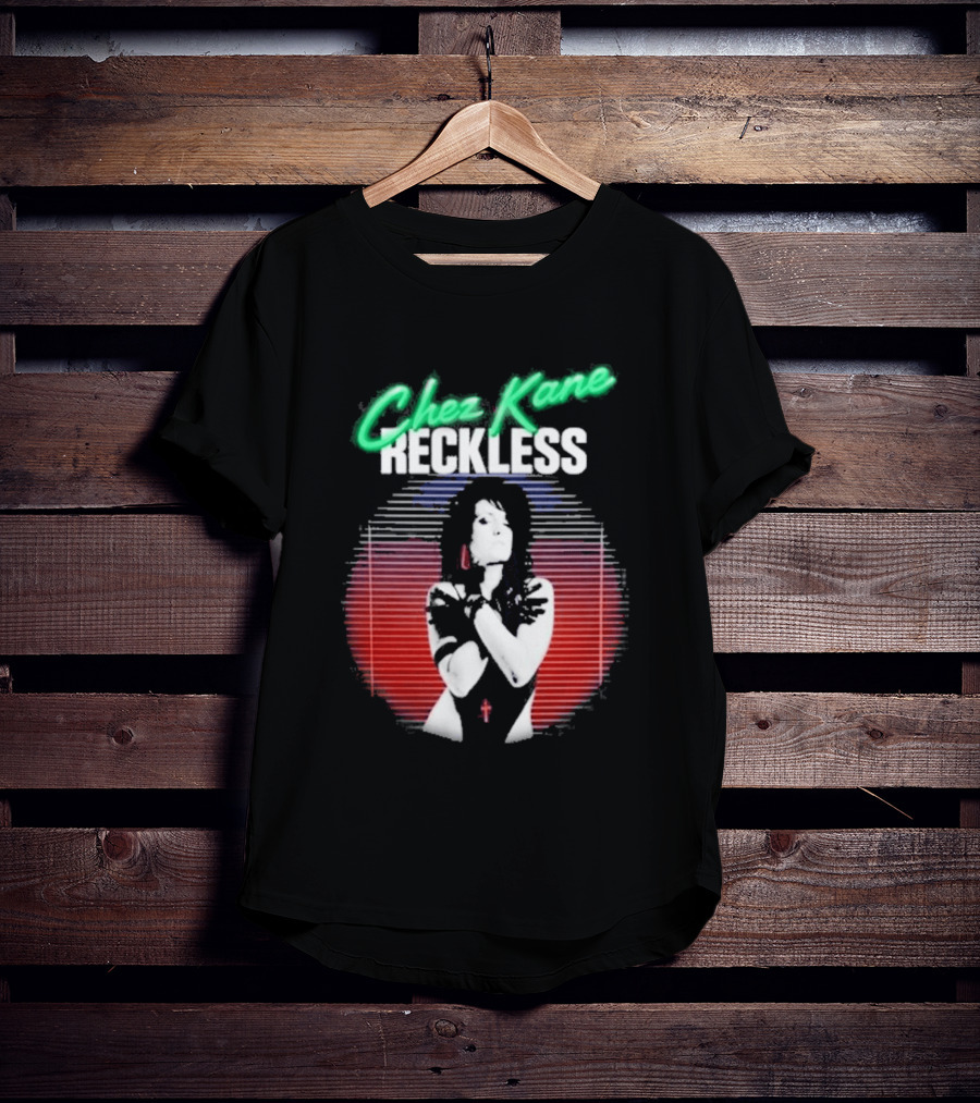 Chez Kane Reckless Punk Woman Retro 80s T-Shirt