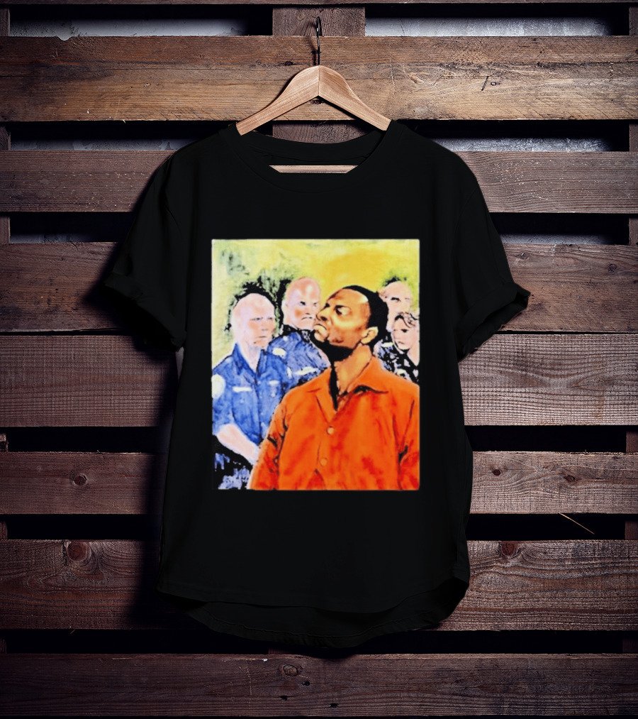 Rodney Hilton Jr Cloutfishing Artwork With Police Officers T-Shirt