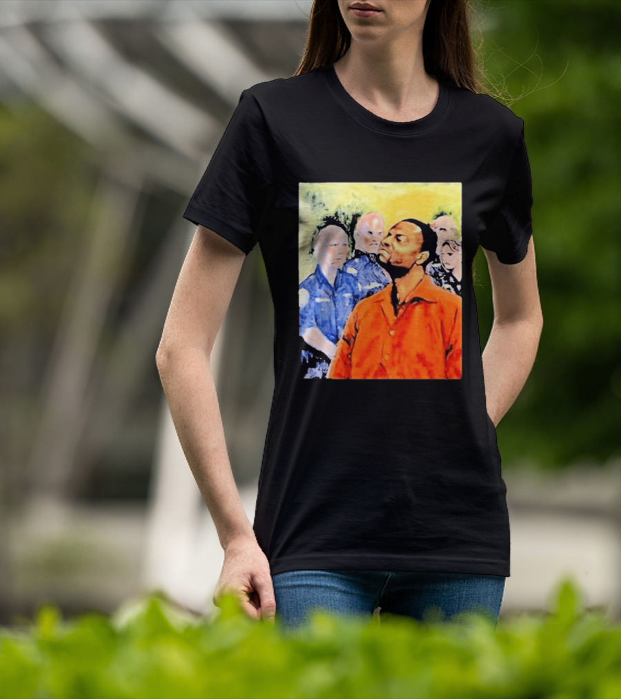 Rodney Hilton Jr Cloutfishing Artwork With Police Officers T-Shirt