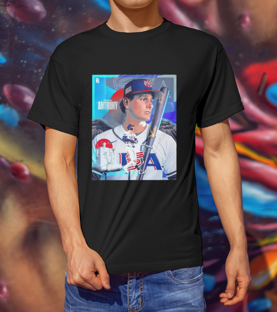 Roman Anthony USA Baseball 2026 World Baseball Classic Team Player T-Shirt