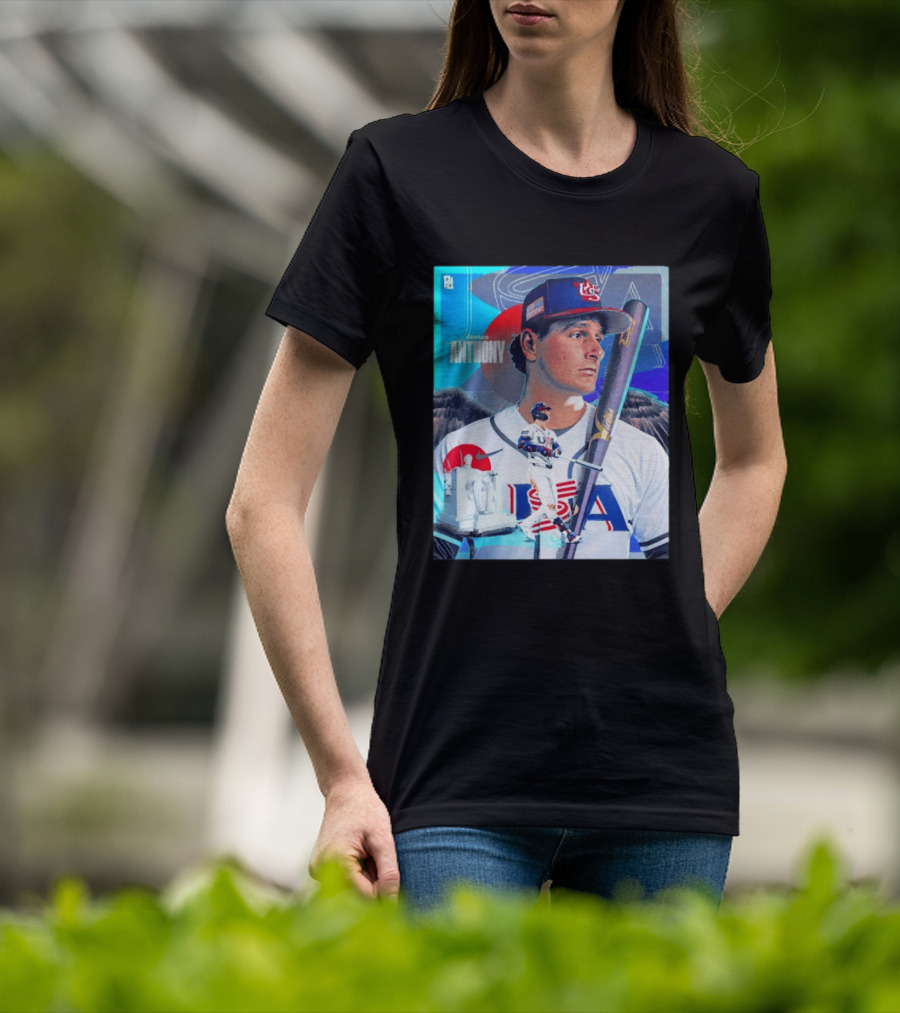 Roman Anthony USA Baseball 2026 World Baseball Classic Team Player T-Shirt