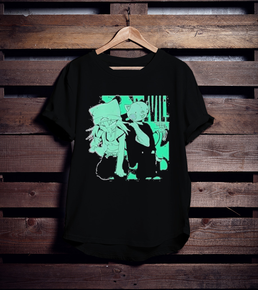 Issbrokie Woke Up In A Bad Mood Glow In The Dark Cat T-Shirt