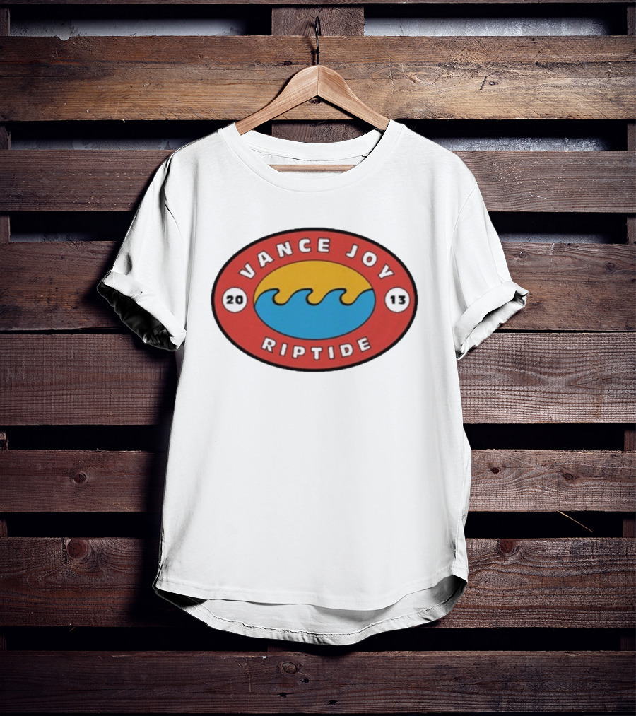 Vance Joy Riptide 2013 Ocean Wave Oval T-Shirt