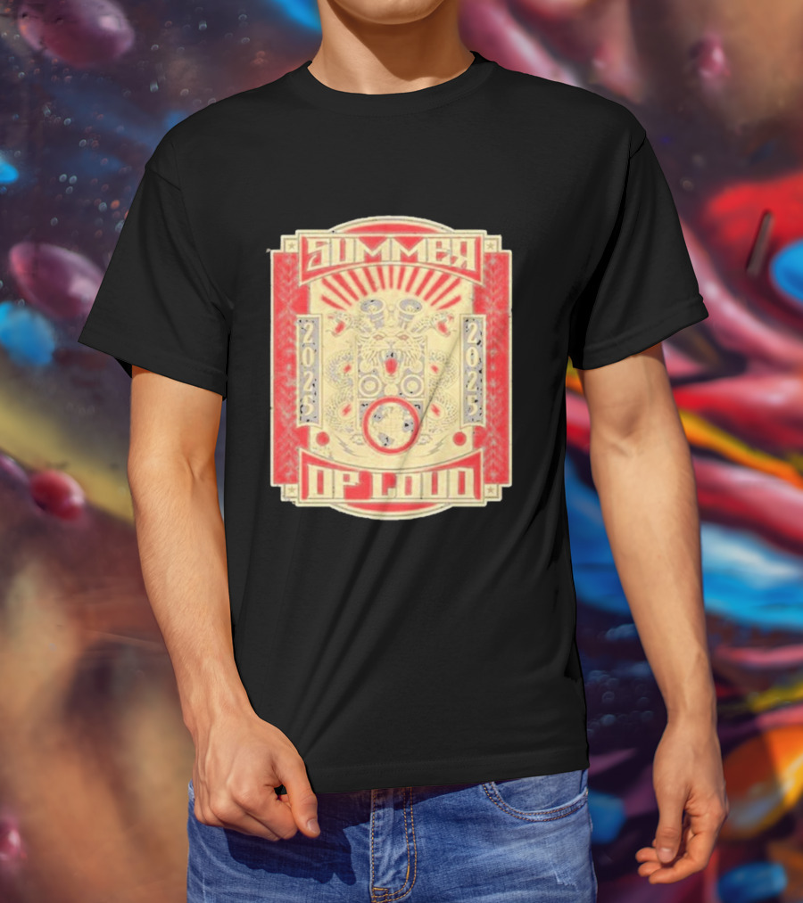 Summer 2025 Loud Festival Vibrant Red Dragon Speaker T-Shirt