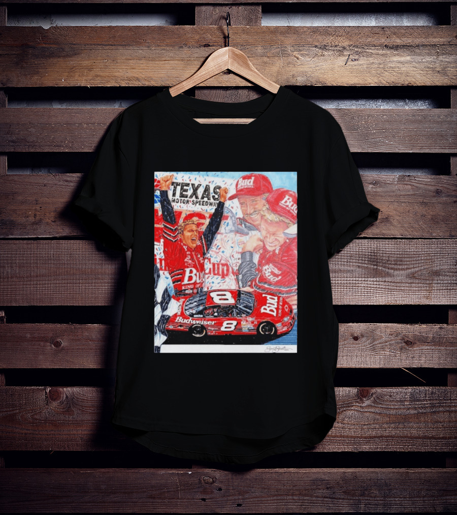 Texas Motor Speedway 2000 Dale Earnhardt Jr NASCAR Cup Series Budweiser Number 8 T-Shirt