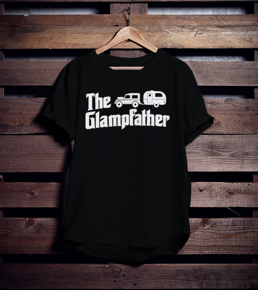 The Glampfather Jeep Camper Caravan Camping Trip T-Shirt
