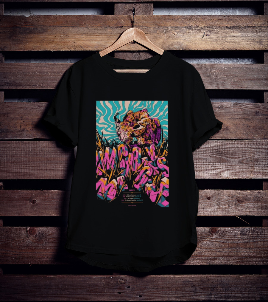 Umphrey's McGee Bend OR March 25 2026 Midtown Ballroom Tour MMXXVI Psychedelic Tiger T-Shirt