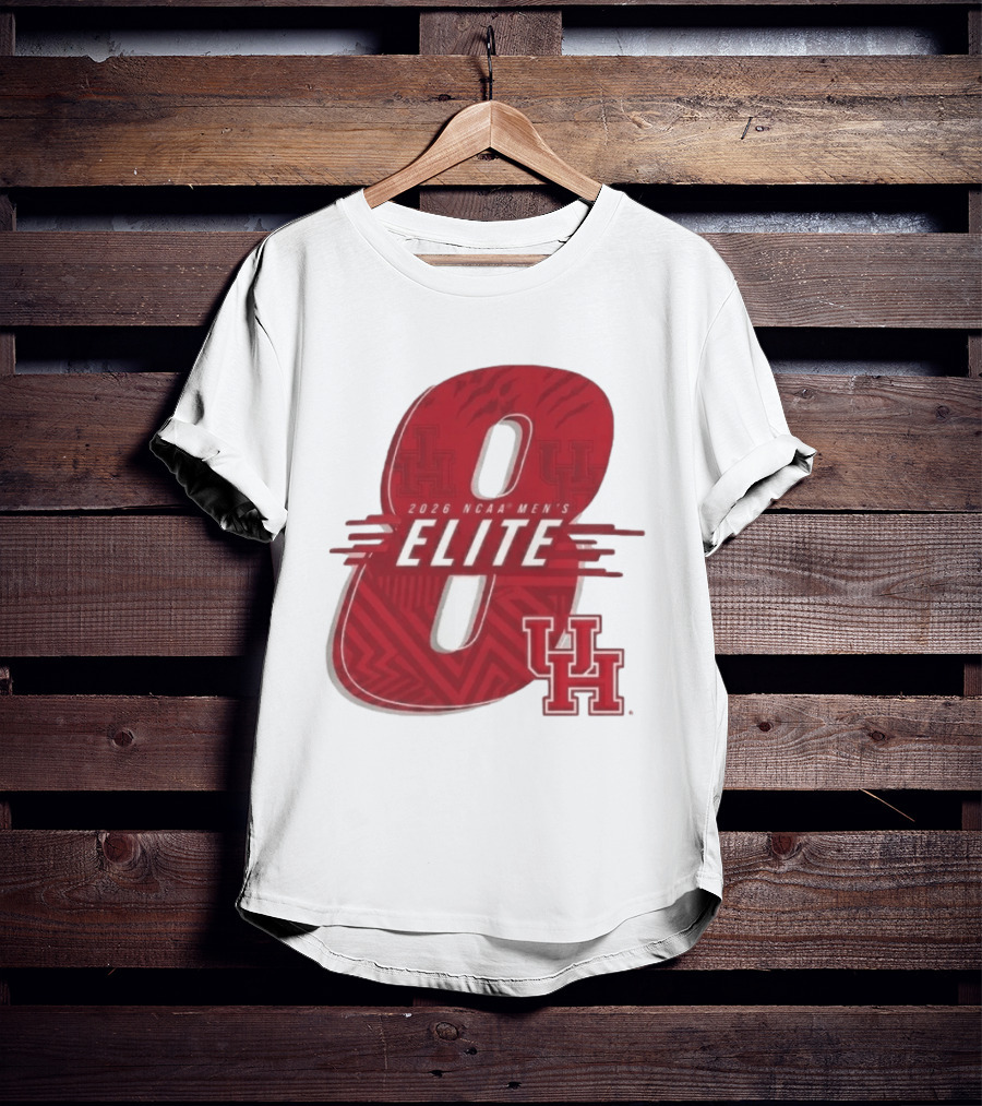 2026 NCAA Men's Elite 8 Houston Cougars UH T-Shirt