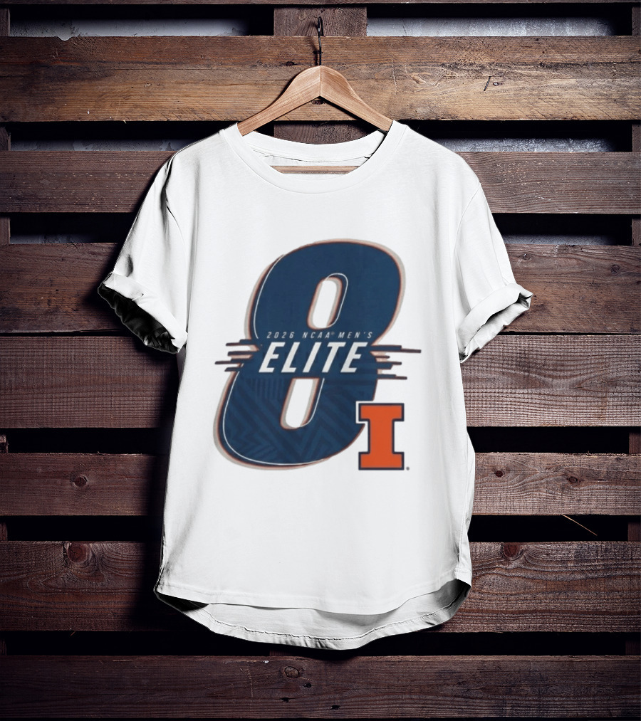 2026 NCAA Men's Elite 8 Illinois Fighting Illini I T-Shirt