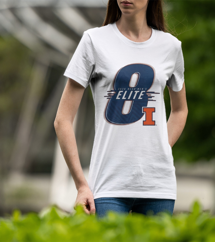 2026 NCAA Men's Elite 8 Illinois Fighting Illini I T-Shirt