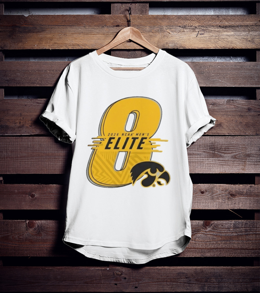 2026 NCAA Men's Elite 8 Iowa Hawkeyes Fan Gear T-Shirt