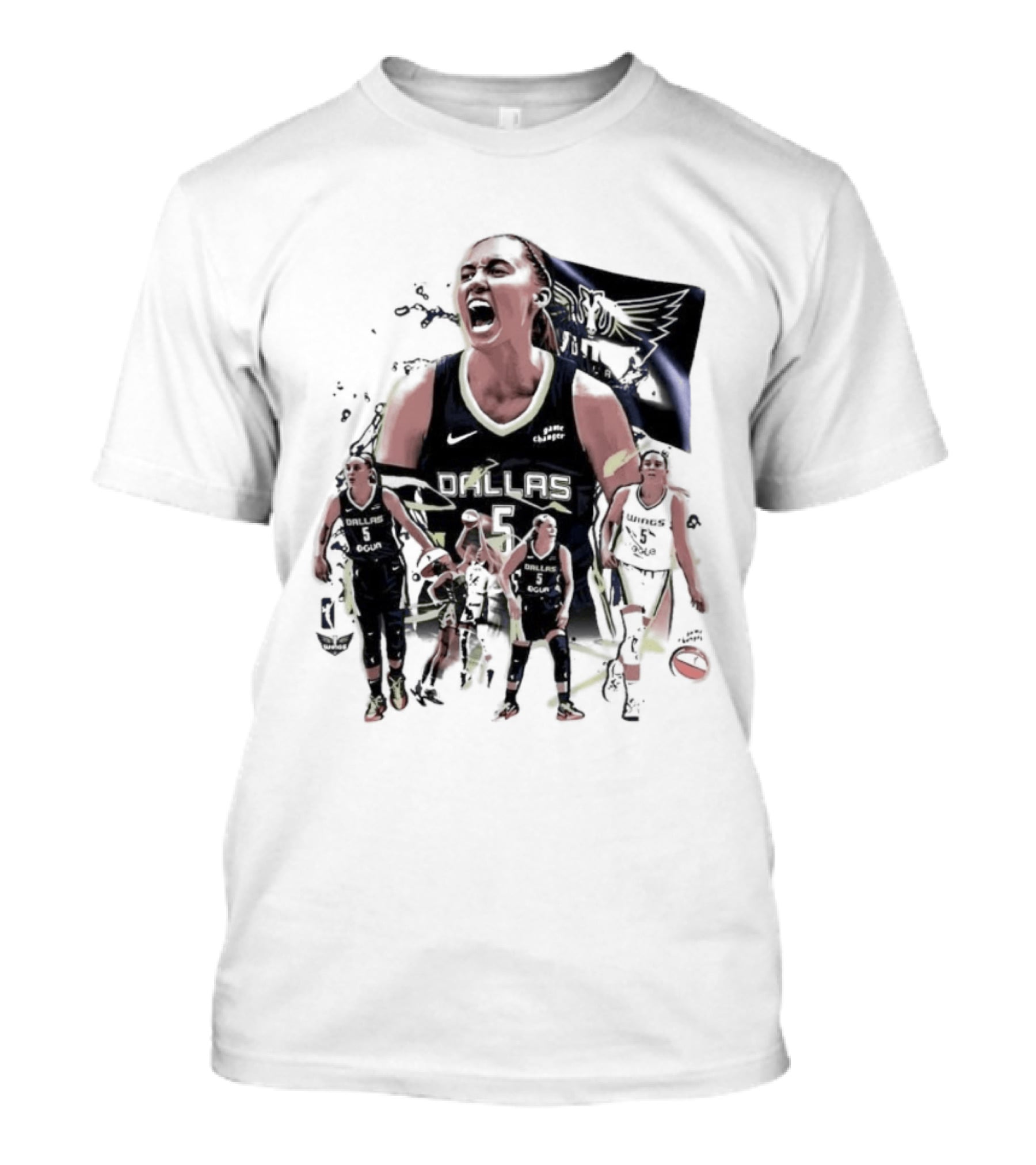 Demar Derozan Paige Bueckers Dallas Wings Basketball Athlete T-Shirt