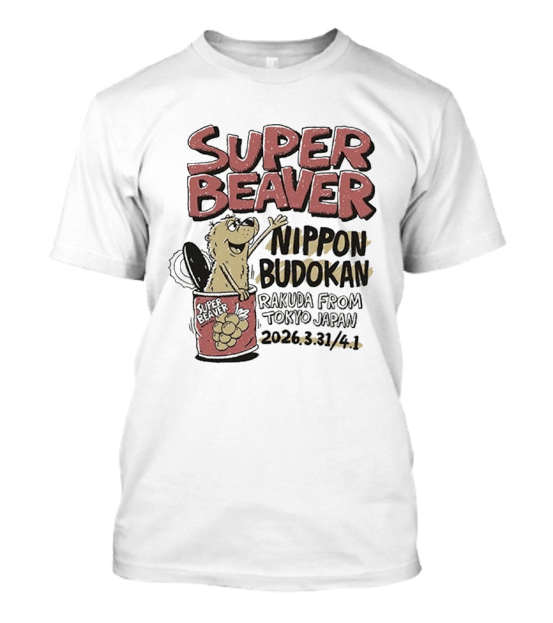 Super Beaver Nippon Budokan Rakuda From Tokyo Japan March 31 April 1 2023 T-Shirt