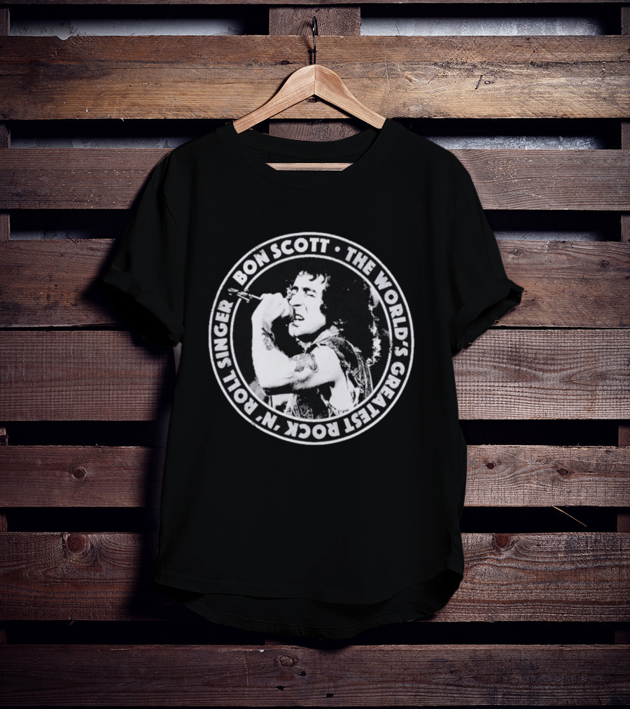 Bon Scott World's Greatest Rock N Roll Singer T-Shirt