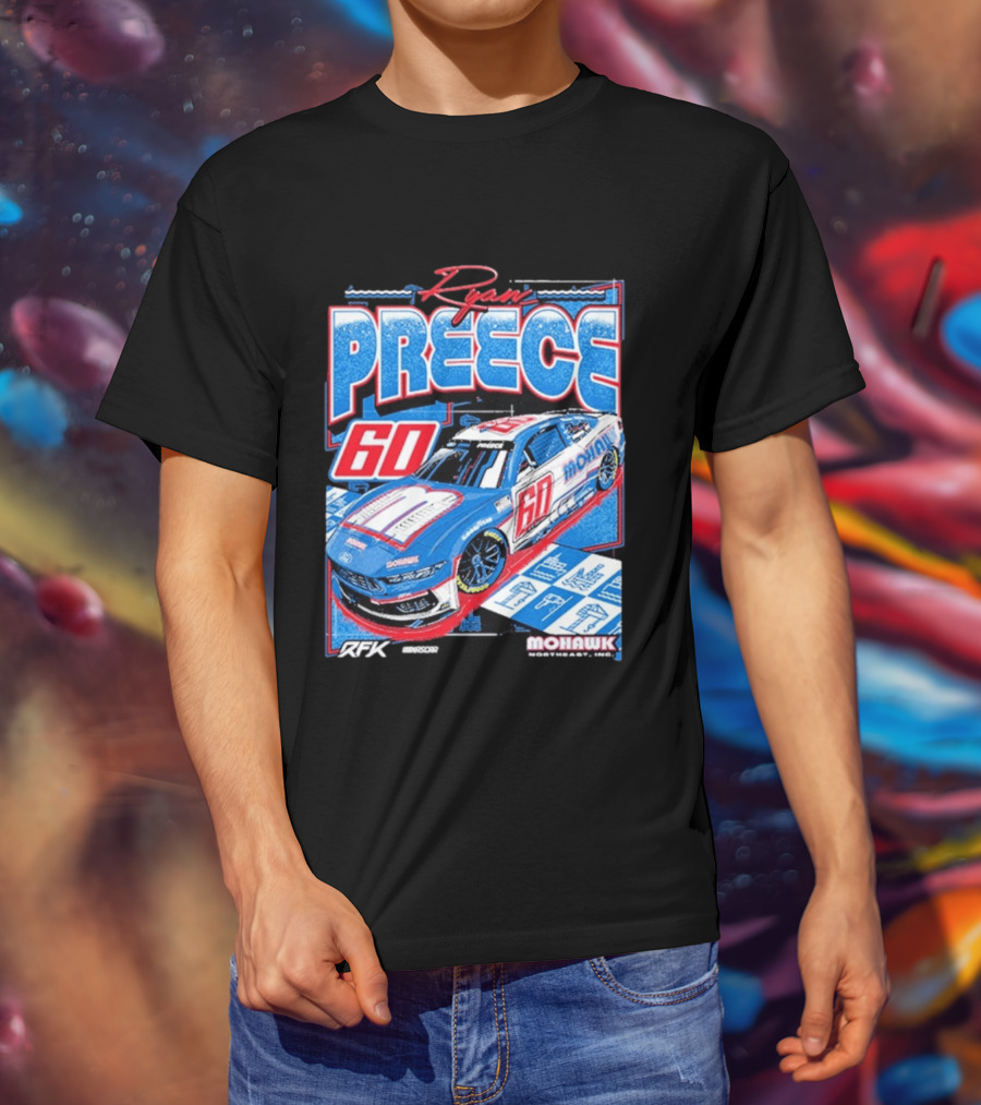 Ryan Preece 2025 Mohawk RFK 60 NASCAR Racing Car T-Shirt