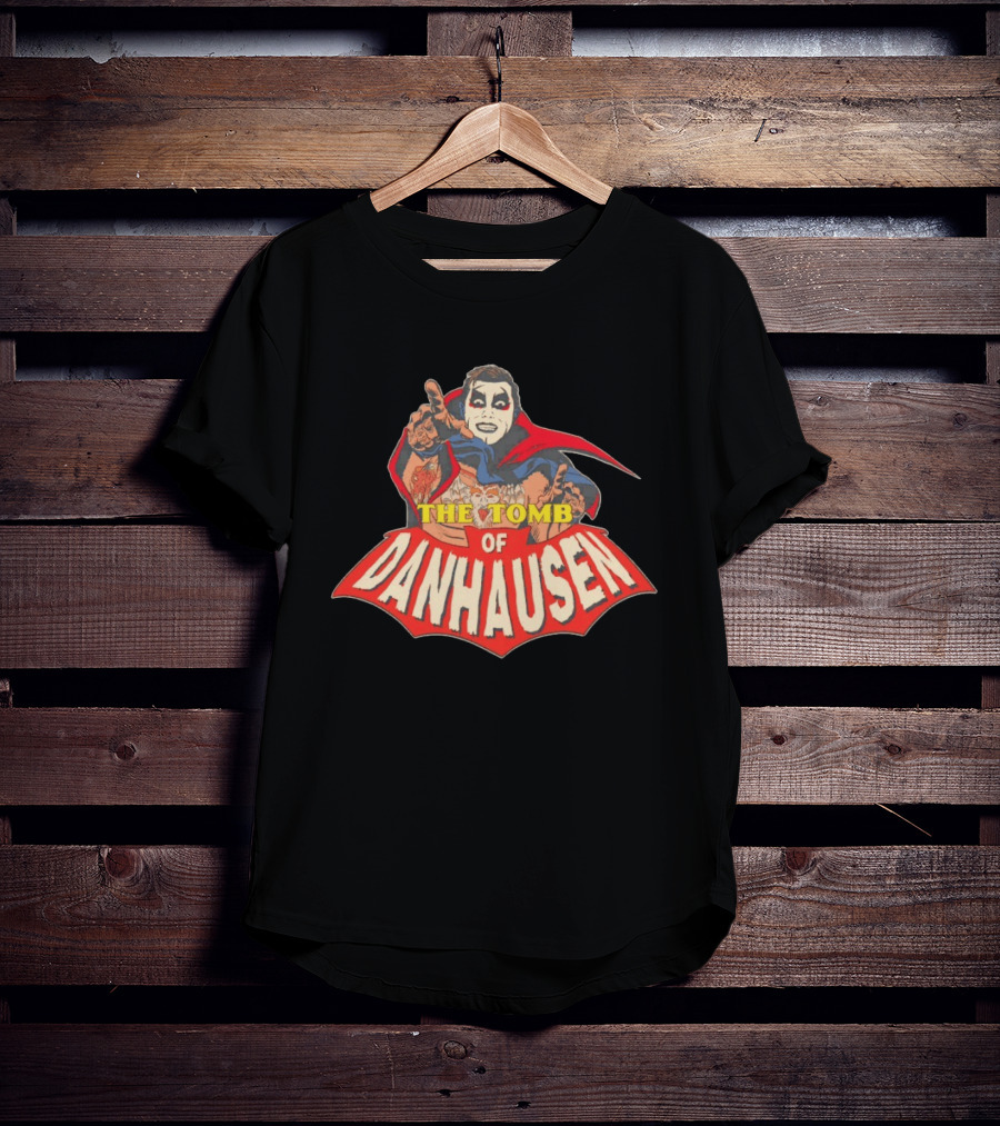 The Tomb Of Danhausen WWE Comic Style Iconic Figure T-Shirt