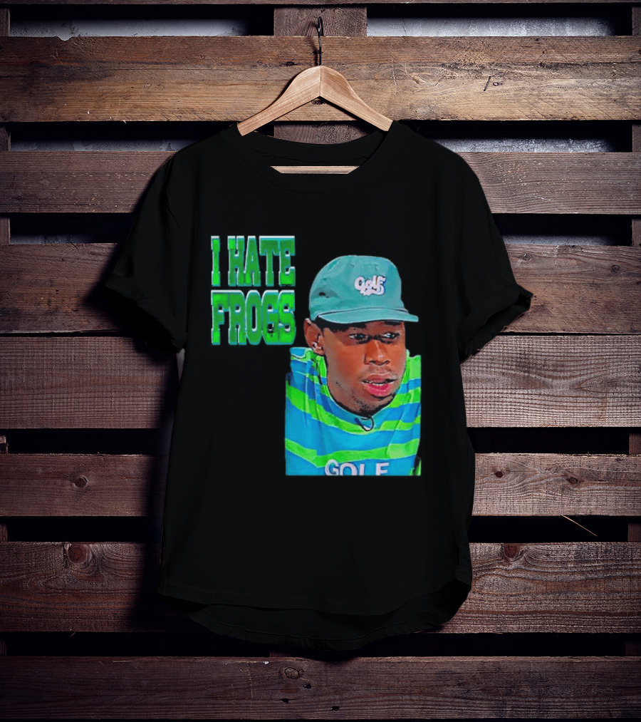Tyler The Creator I Hate Frogs Meme Golf Hat Striped T-Shirt