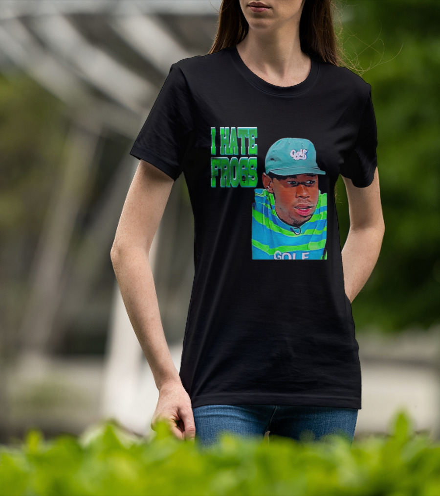 Tyler The Creator I Hate Frogs Meme Golf Hat Striped T-Shirt