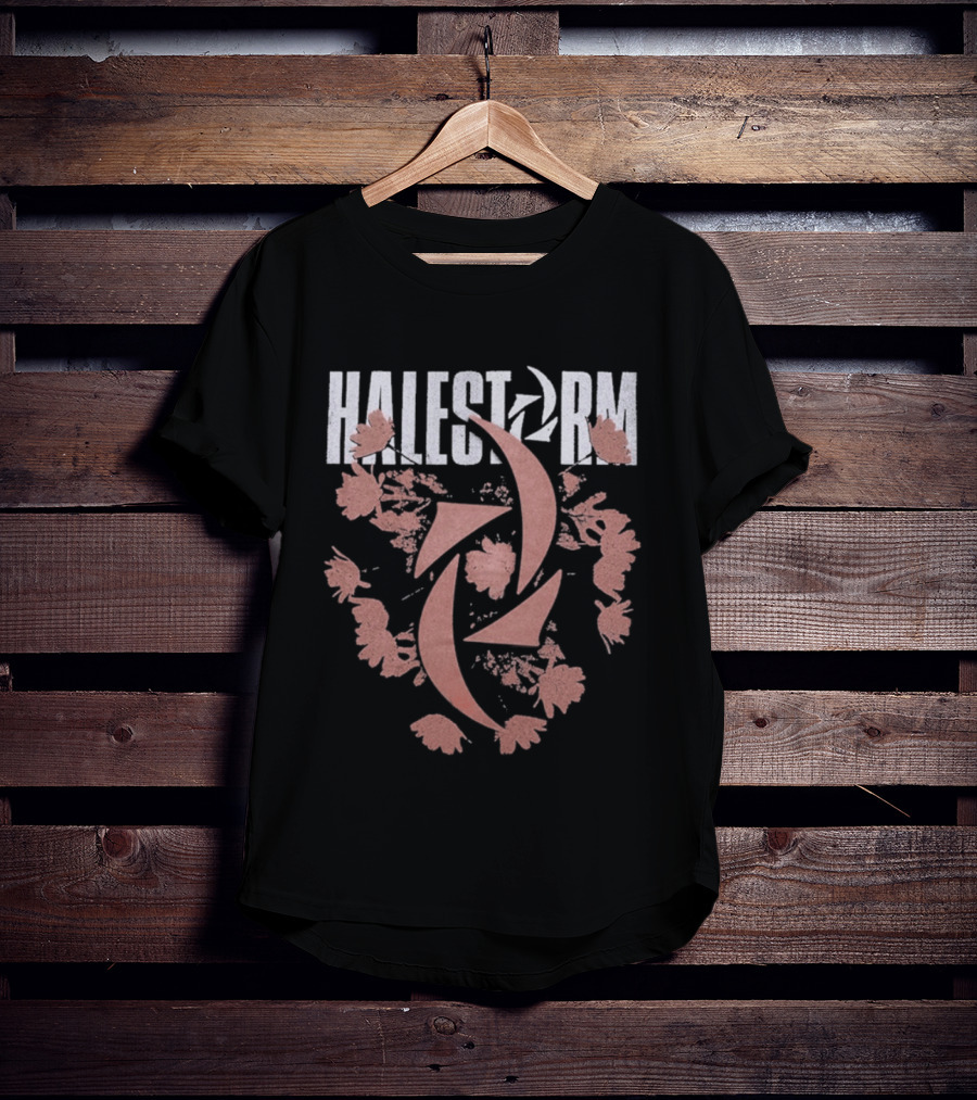 Halestorm Bouquet Pink Floral Band Symbol Impericon T-Shirt