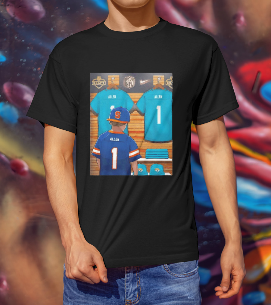 NFL Draft Jacksonville Jaguars LeQuint Allen Syracuse Childhood Dream T-Shirt