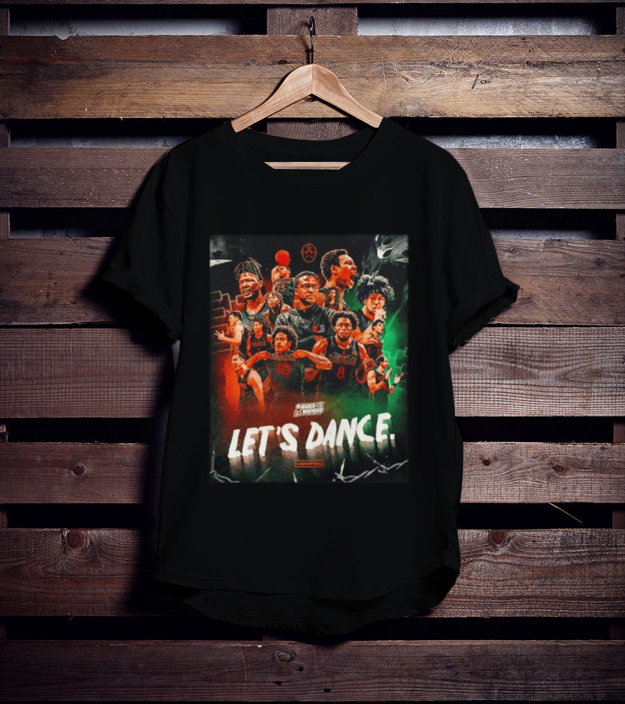 Miami Hurricanes Basketball Let's Dance March Madness Players T-Shirt