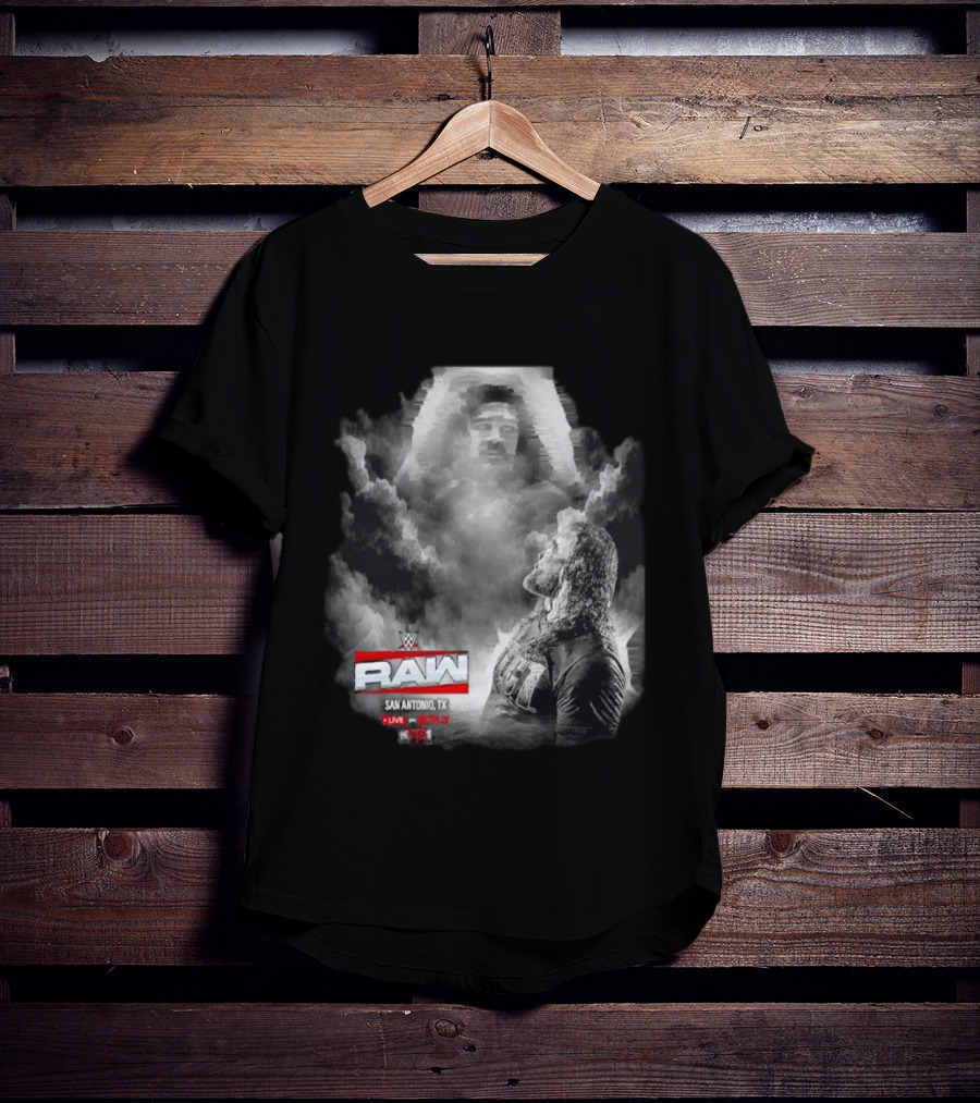 WWE Raw Roman Reigns San Antonio TX Live On USA Network T-Shirt