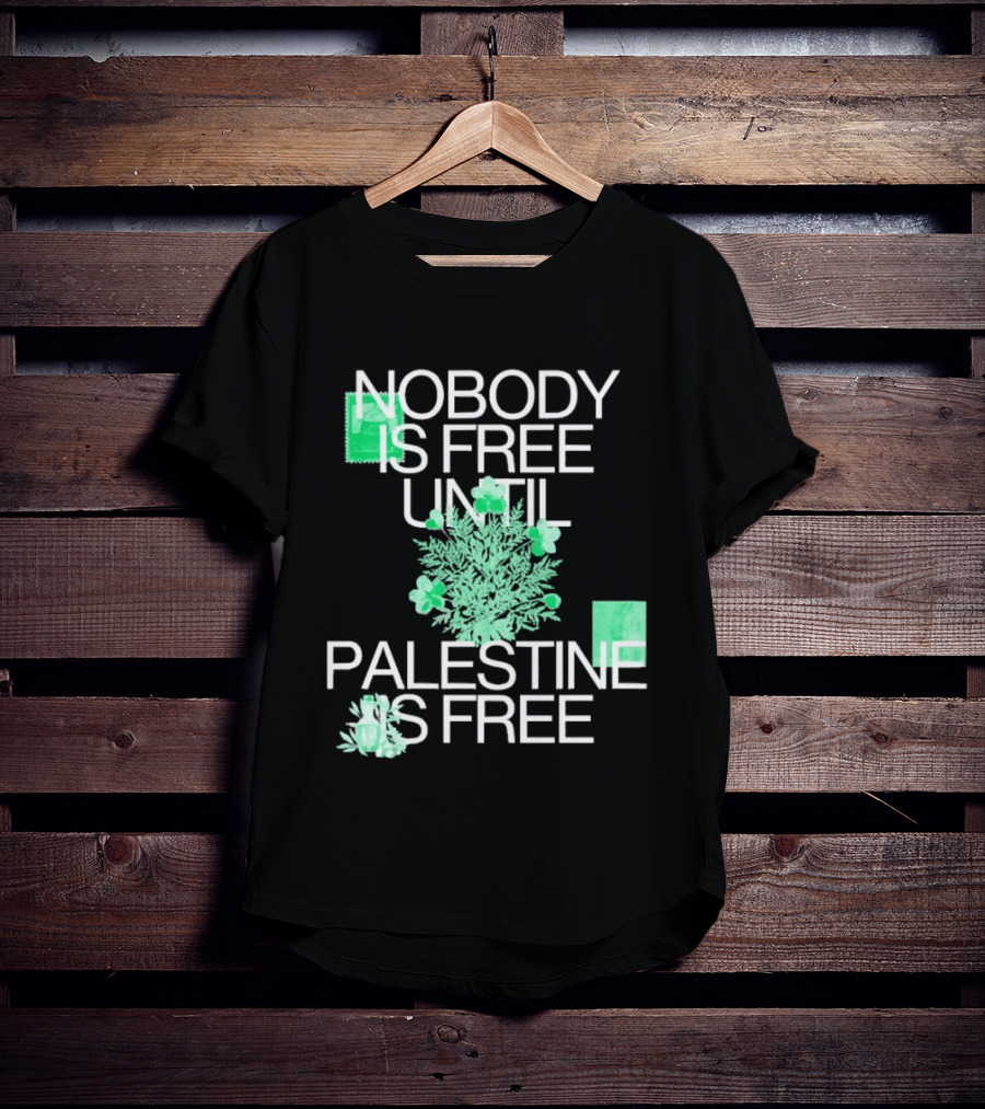 Nobody Is Free Until Palestine Is Free St. Patrick's Day Shamrock T-Shirt