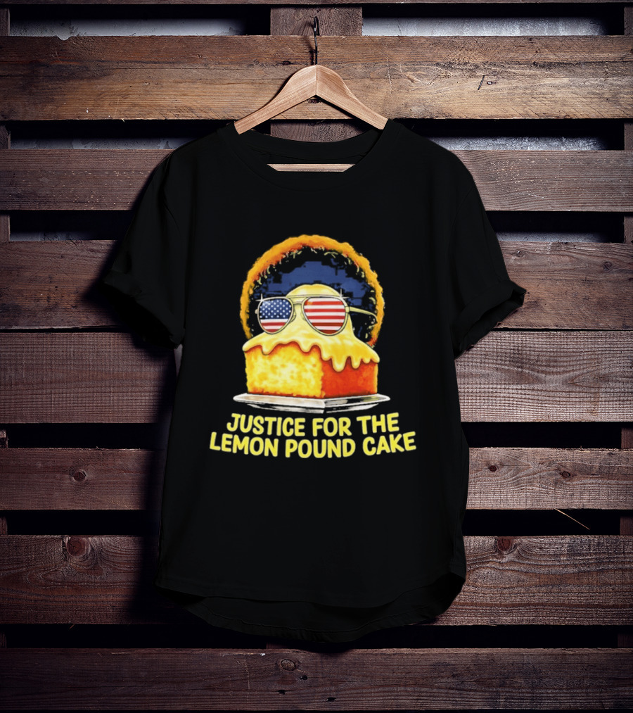 Justice For The Lemon Pound Cake Sunglasses USA Flag T-Shirt