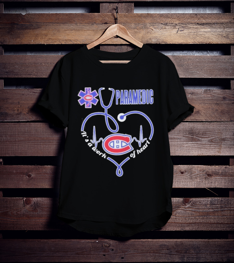 Montreal Canadiens Paramedic Heartbeat Stethoscope T-Shirt