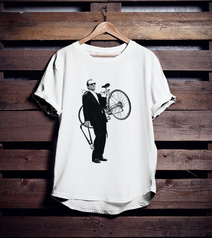 Bill Murray Rushmore Wes Anderson Tribute Cyclist T-Shirt