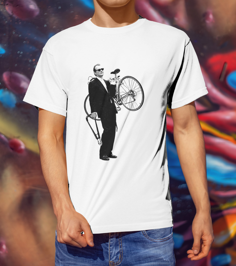 Bill Murray Rushmore Wes Anderson Tribute Cyclist T-Shirt
