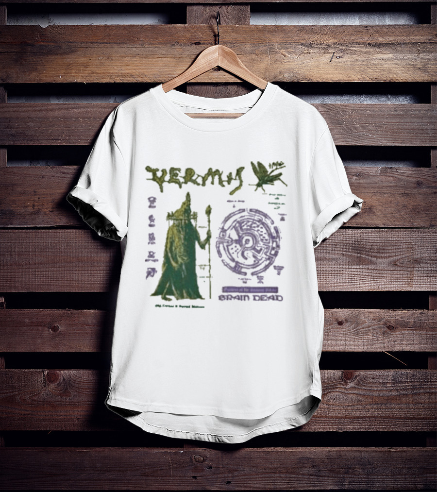 Vermis Brain Dead Fantasy Games Old Curses Mystic Frog Wizard T-Shirt