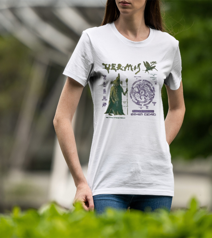 Vermis Brain Dead Fantasy Games Old Curses Mystic Frog Wizard T-Shirt