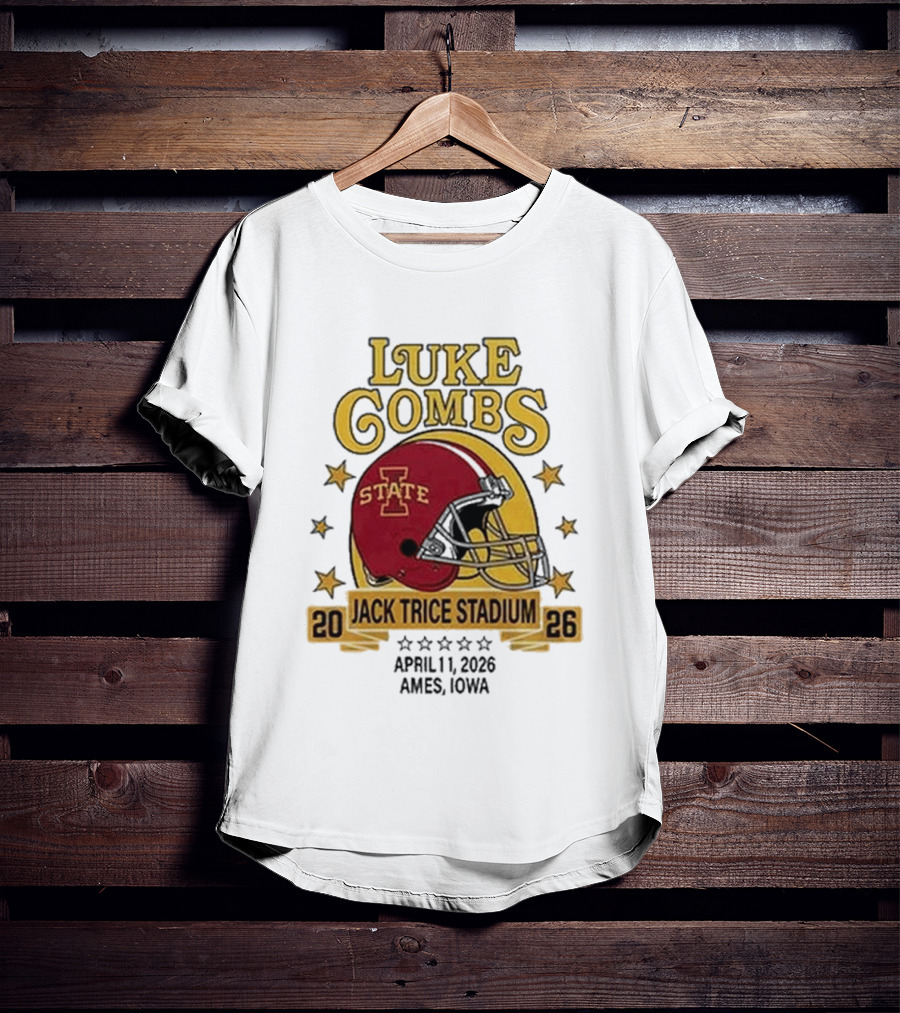 Luke Combs Iowa State Cyclones Jack Trice Stadium April 1 2026 Ames Iowa T-Shirt