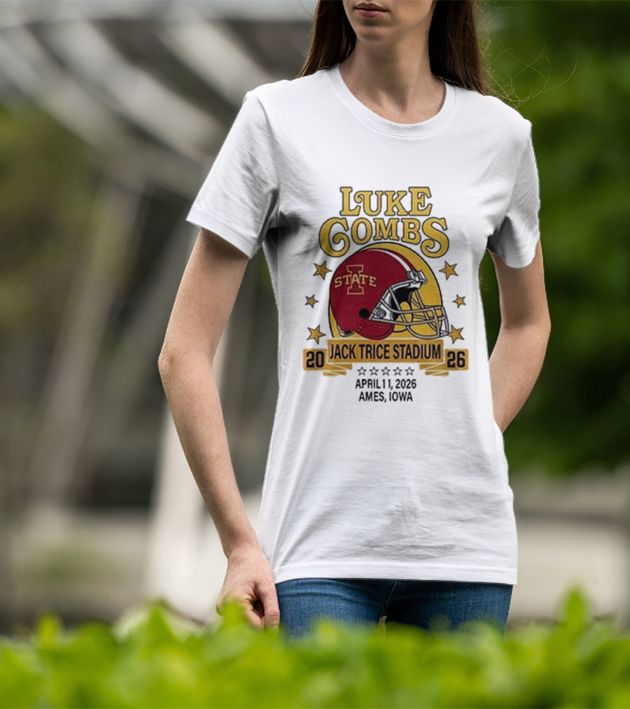 Luke Combs Iowa State Cyclones Jack Trice Stadium April 1 2026 Ames Iowa T-Shirt