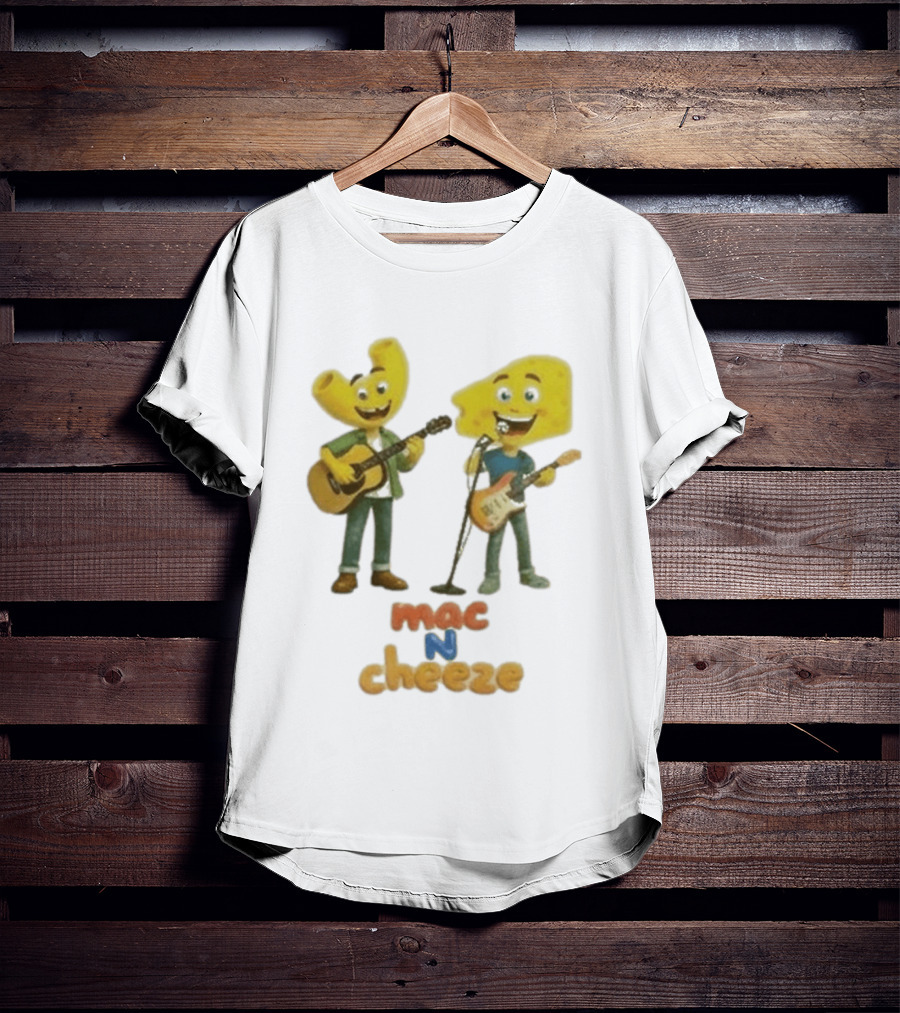 Nashville Predators Mac N Cheese Characters Guitar Duo T-Shirt