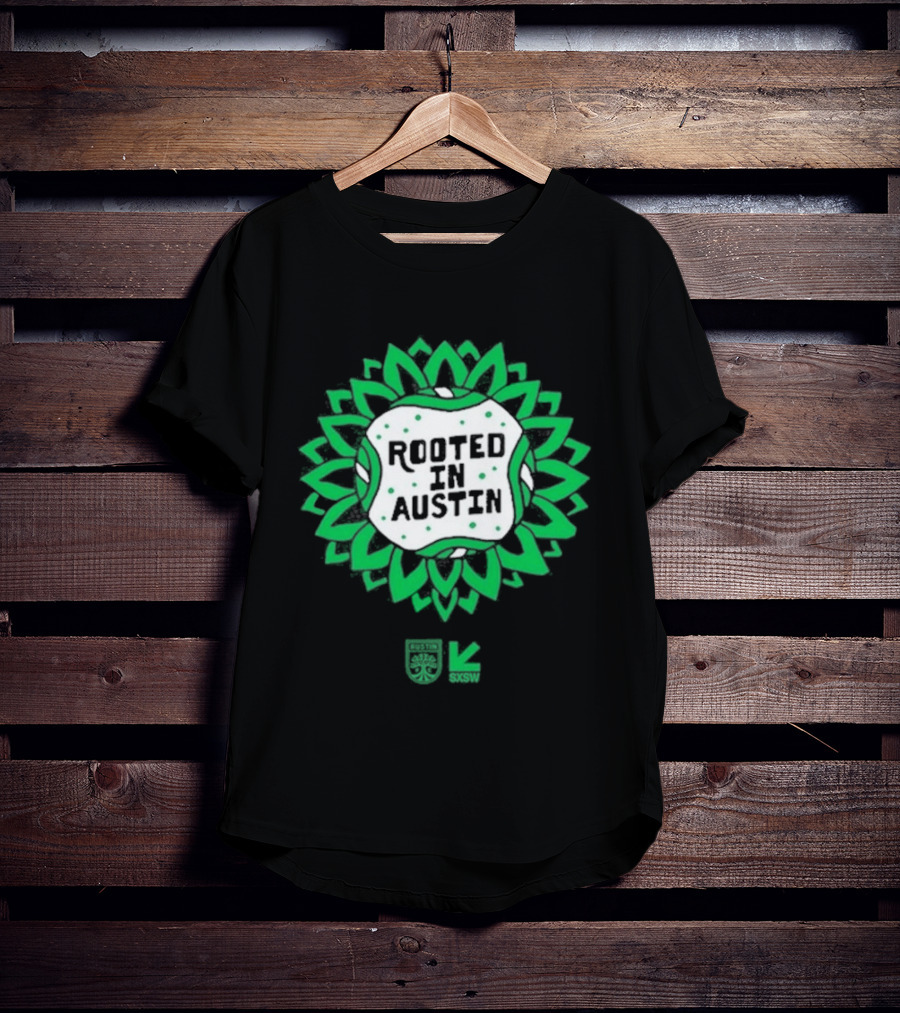 Rooted In Austin Austin FC SXSW Collaboration T-Shirt