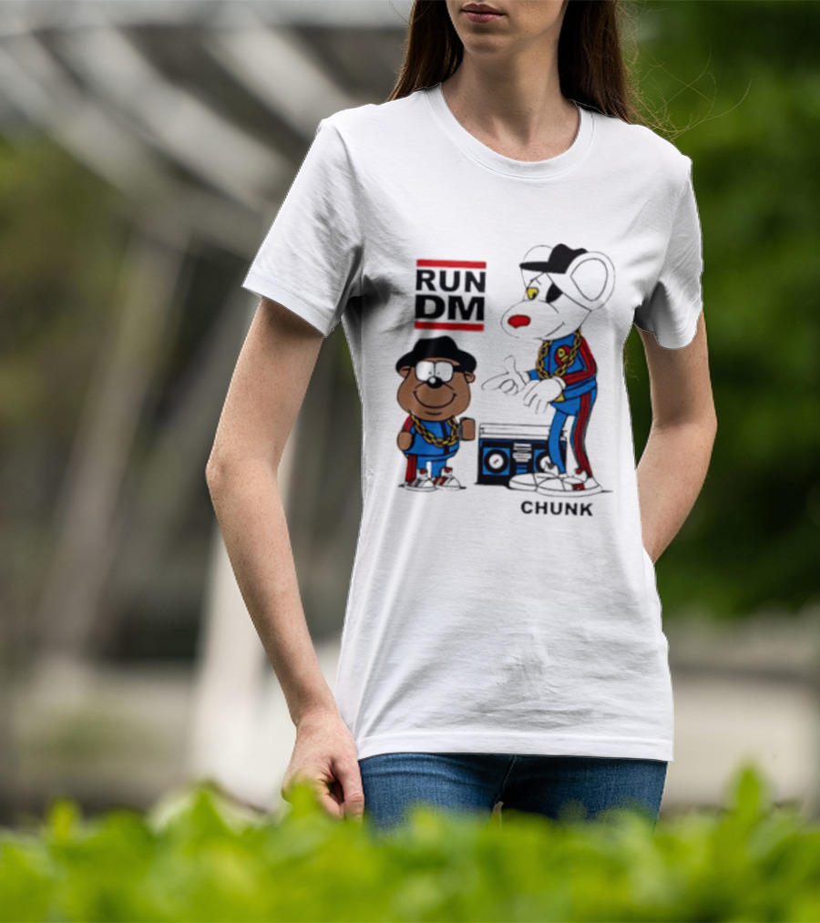 RUN DM Danger Mouse Penfold CHUNK With Boombox T-Shirt