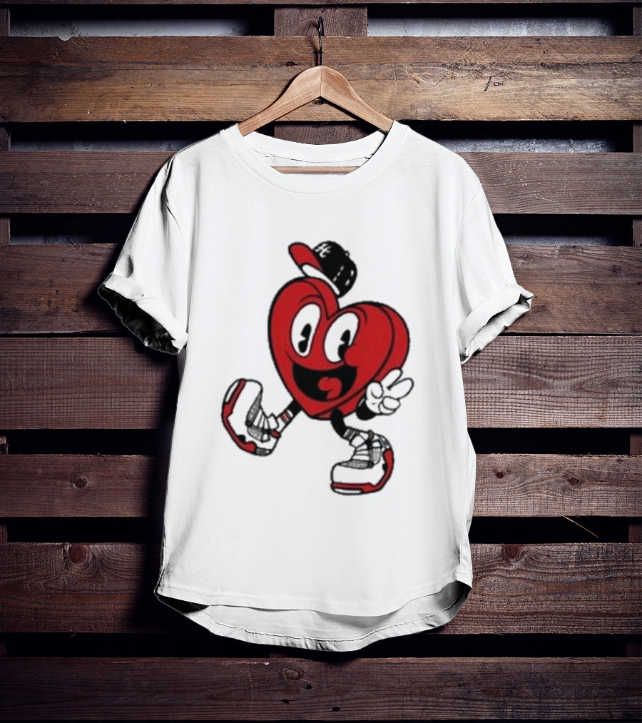Hulvey Love Like That Heart Character Cartoon T-Shirt