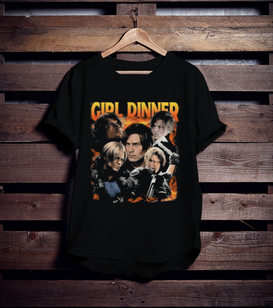 Leon Kennedy Girl Dinner Collage T-Shirt